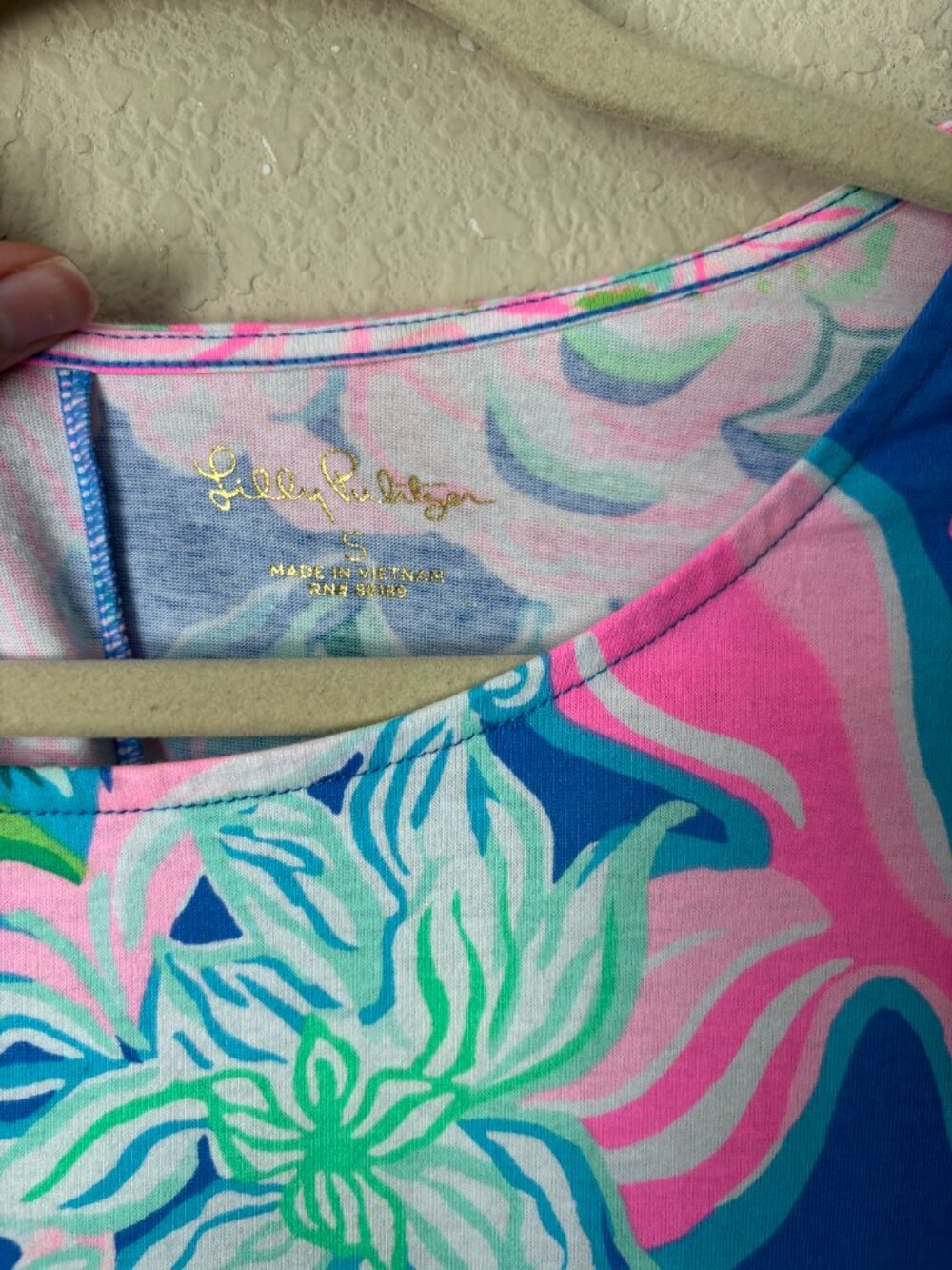 Lilly Pulitzer Helina Peony For Your Thoughts Printed Crochet Trim Dress - Picture 2 of 9